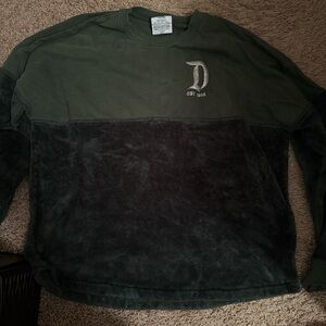 Green and Black Crewneck Sweatshirt